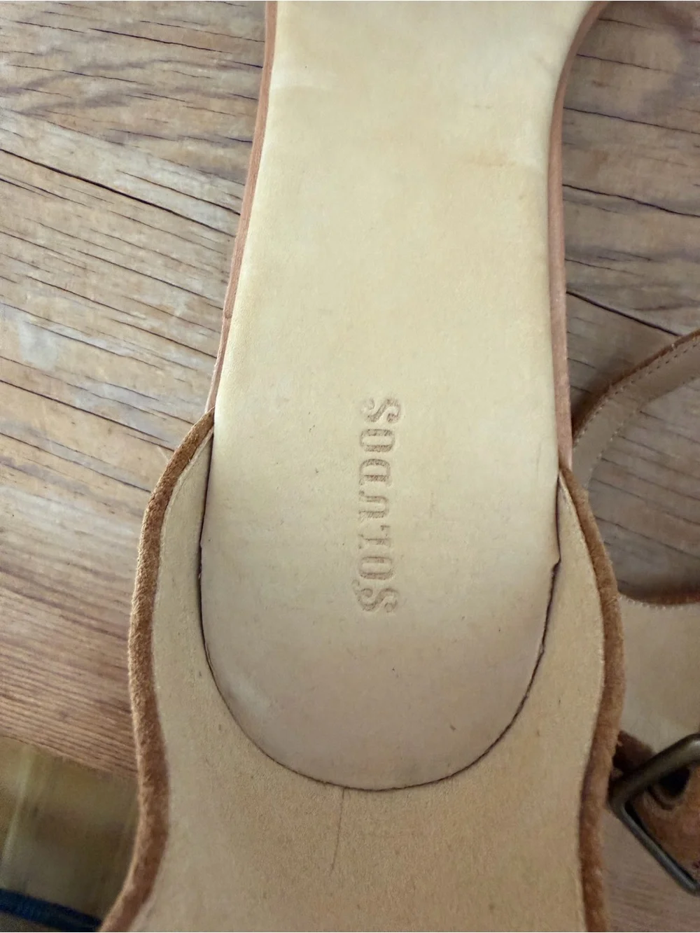 NWOB Soludos Anthro Capri Espadrilles Block Heel Tan Suede Sandals Women’s 11
